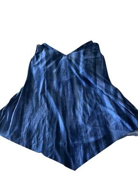 MAGICSUIT Blue V-Neck Slimming Racerback Tankini Swim Top Size 8